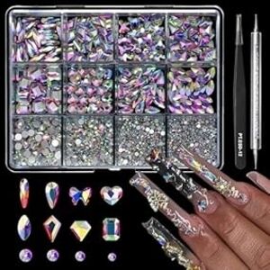 Nail Artist Exclusive Iridescent Nail Art Rhinestones Kit  Special *(1660Pcs)*